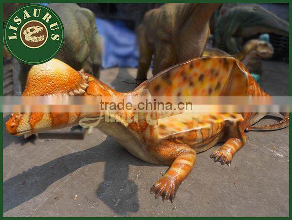Lisaurus-LA Life size dinosaur bench for dinosaur garden decoration