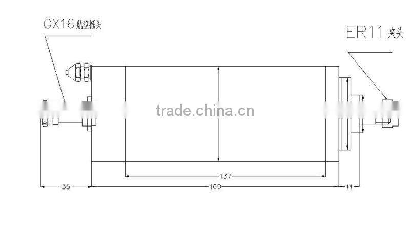 800w high speed spindle motor for cnc router wood carving