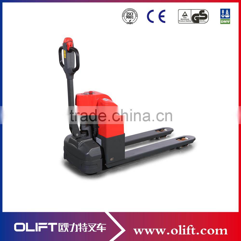 American Curtis motor 1.5 ton capacity smart full electric pallet truck(with CE)