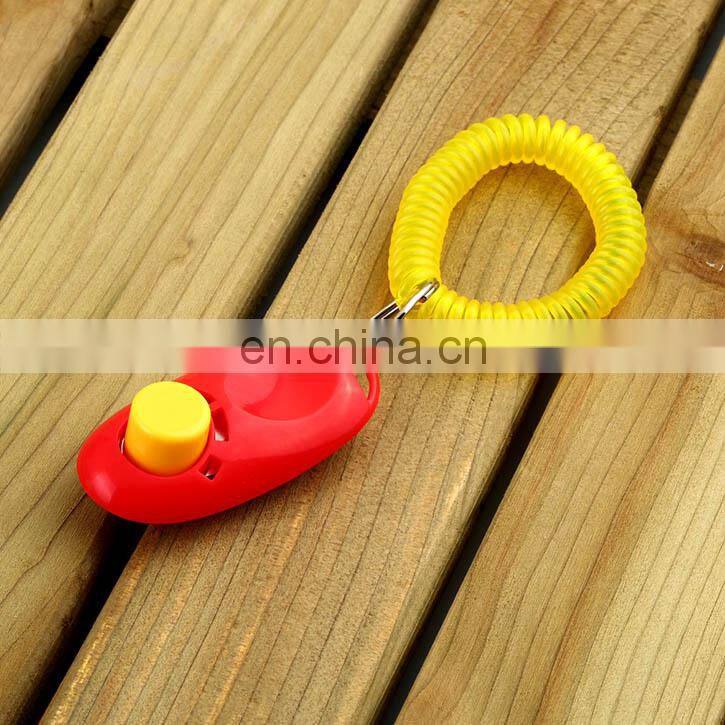Pet Training Products Dog Pet Trainer Click Dog Training Clicker Aid Wrist Strap