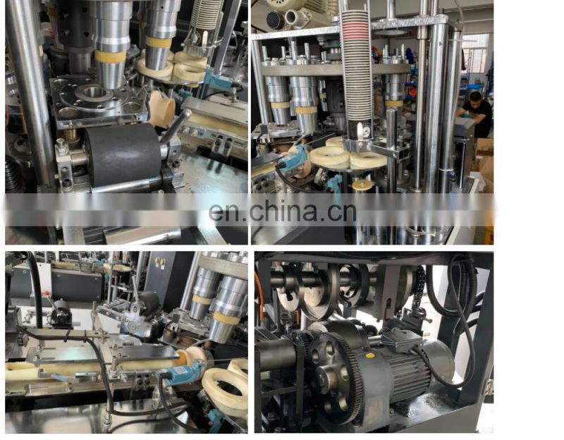 Automatic Coffee Tea Paper Cup Forming Making Die Cutting Slotting Machine For Sale