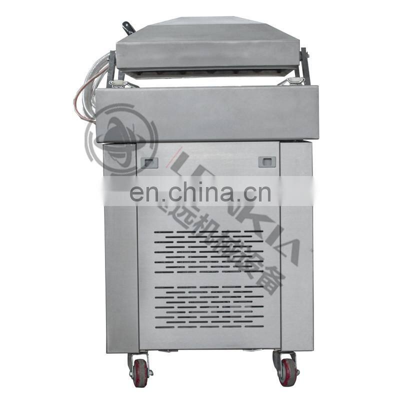 Double chamber vacuum packing machine for sea food / salted meat / dry fish / pork / beef / rice