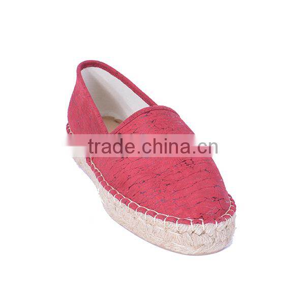 Breathable and comfortable WOMEN CASUAL SHOES with LINEN SOLE