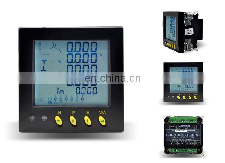 Three Phase Amp Meter and Voltmeter RS485 Modbus Digital Multifunction Meter