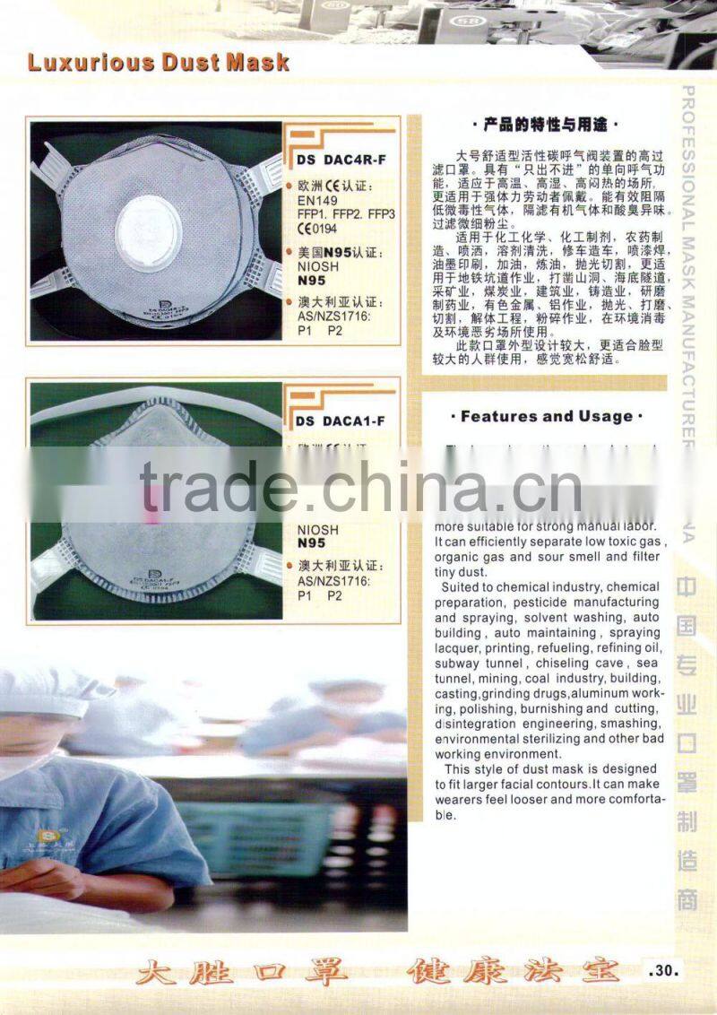 Net Surface Dust Mask DS DAC4N, APRROVED BY NR, GOGGLE, N95, N99, FDA , AS/NZS1716
