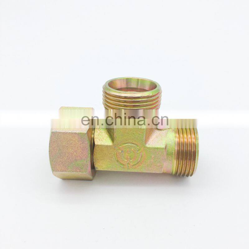 Made in China high quality ISO9001 carbon steel and carbon steel tee rotatable nut straight tee fittings