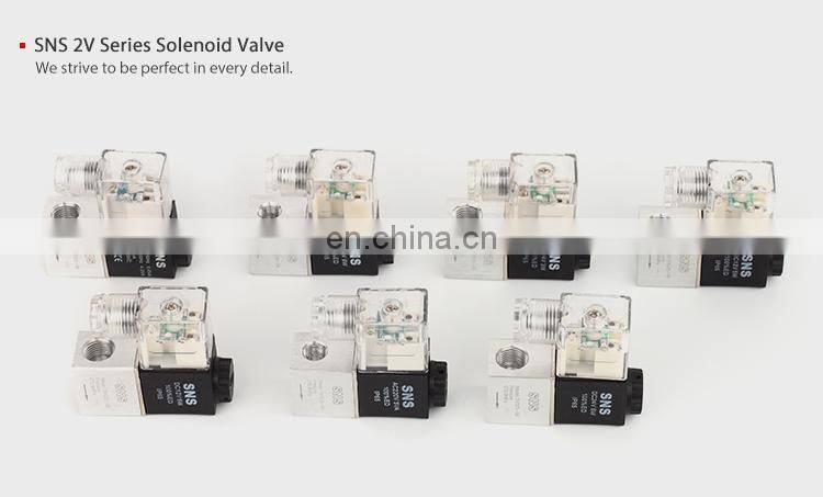 SNS pneumatic 2V series 2/2 way normally closed direct-acting 2V025-08 air solenoid valve