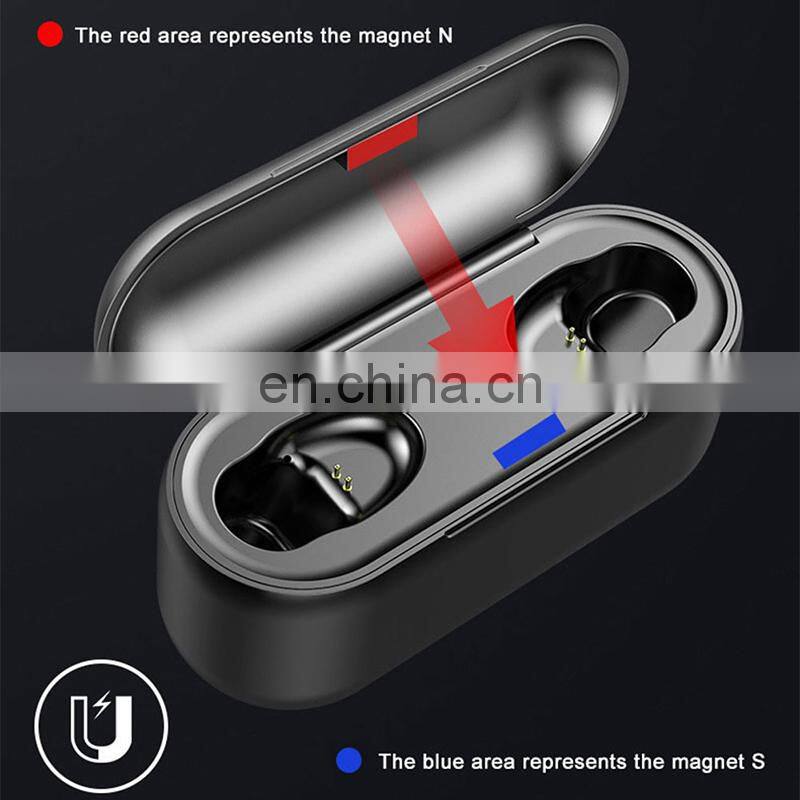 Mini bass wireless earbuds F9 LCD display blutooth earphone with power bank audifono f9-34 tws auriculares