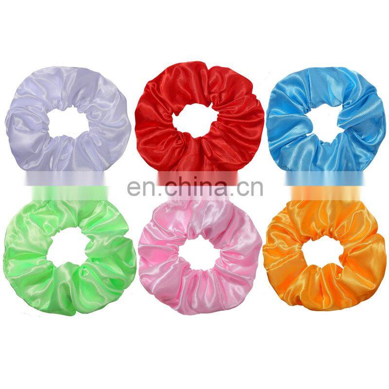 2020 New Arrival Girls LED Luminous Scrunchies Hairband Ponytail Holder Headwear Elastic Hair Bands Solid Color Hair Accessories