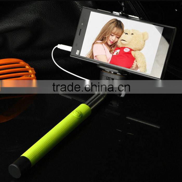 2015 selfie stick extendable monopod cable take pole selfie stick