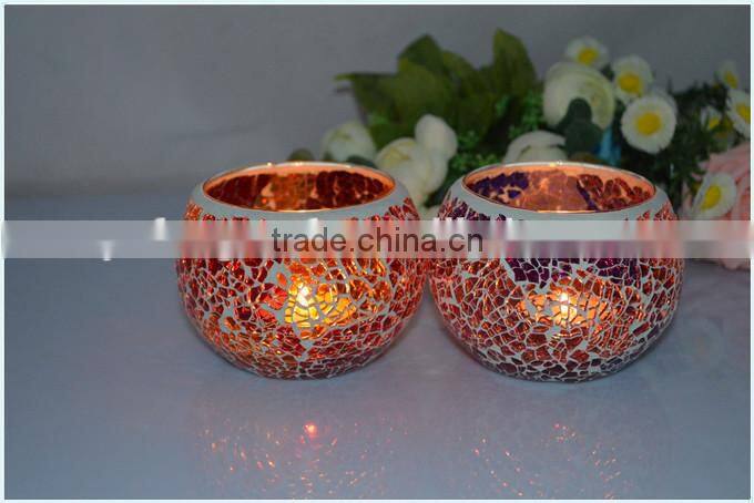 bling mosaic candle holder factory price
