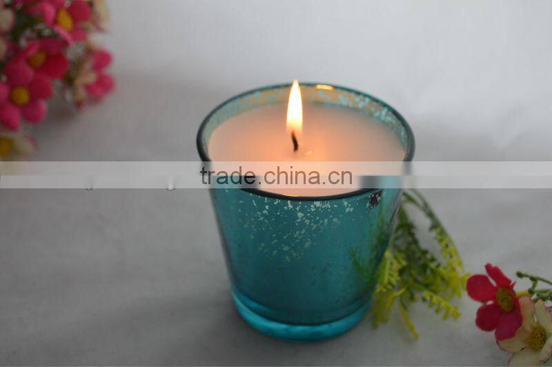 Glass Candle Holder With Wax wedding decoration candelabra favor wholesale