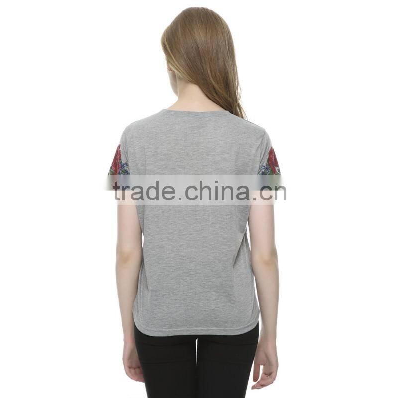 OEM manufactuer high quality printing t shirt with wholesale price cotton t shirt TS022