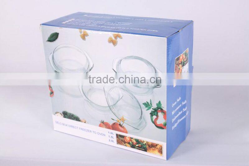 New style large rectangle quarzt microwave safe glass plate