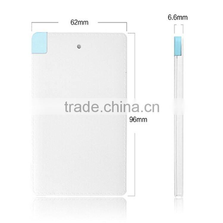 2016 High Quality Ultra-thin Mini Power Bank With Low Price