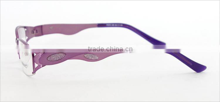 Half-rim women metal 2014 new fashion best quality optical glasses frames