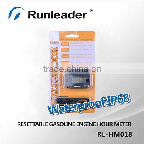 100% Waterproof Digital Hour Meter Used For Motorcycle,Motocross,ATV,Dirt Bike,Snowmobile,Generator,Marine,Ski