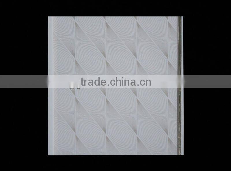 30cm high quality wave panels laminated pvc panel Interior Decorative PVC Ceiling Panel