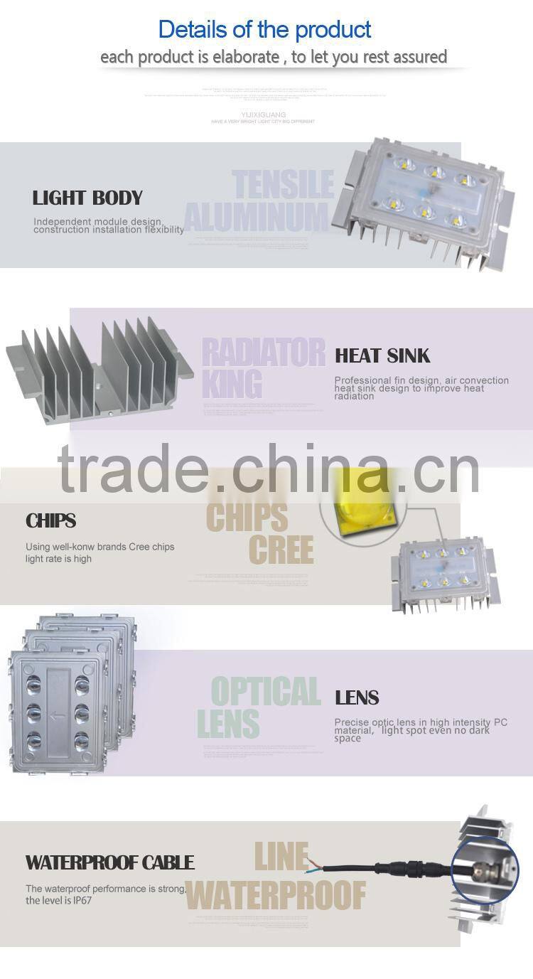 Top sale Led street light module with optical lens widly beam angle