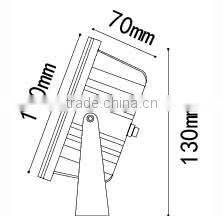 Manufacturer Aluminium IP95 Waterproof led spot light in garden 16w 9w 4w
