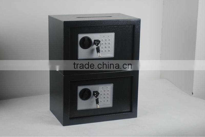 Mini digital safe box with a posting slot