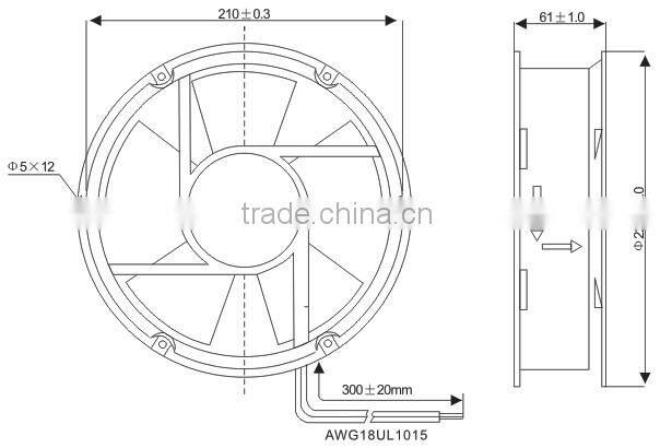 SALZER PD220B-220 mini axial fan