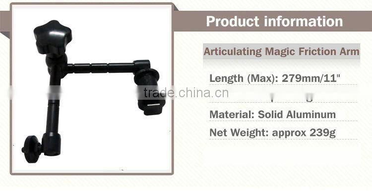Shaoxing factory 7 inch articulating Magic Friction Arm for Hot shoe Mount