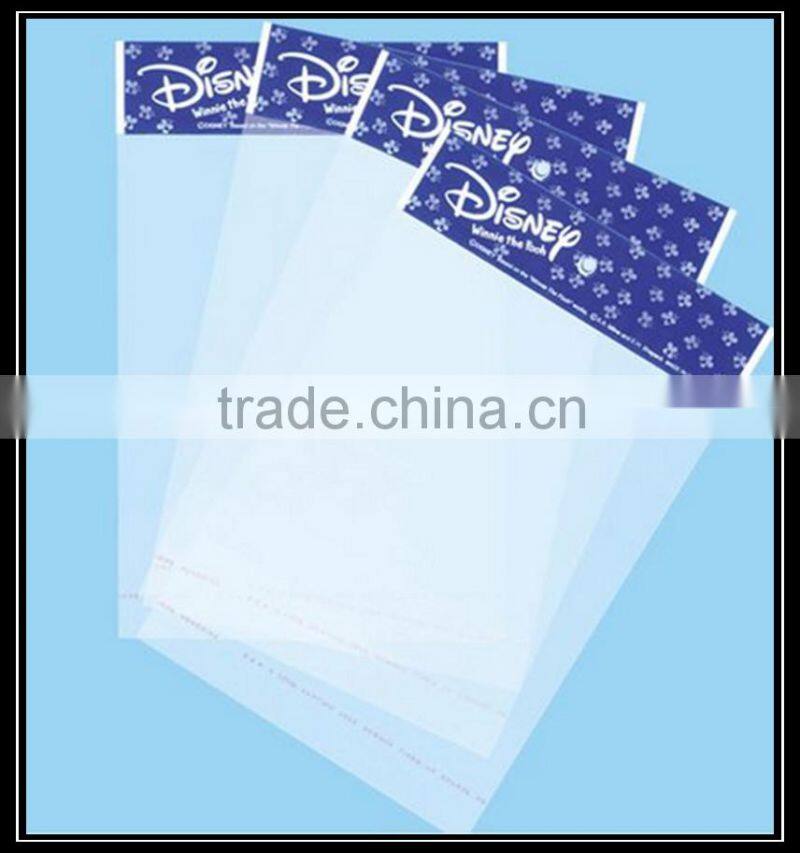 colorfull plastic bags with die cut and header