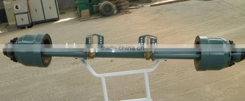 round and square type lower pressure trailer axle
