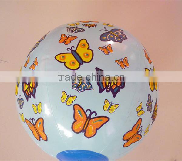 PVC inflatable beach ball with box inside, with toy inside, with insert