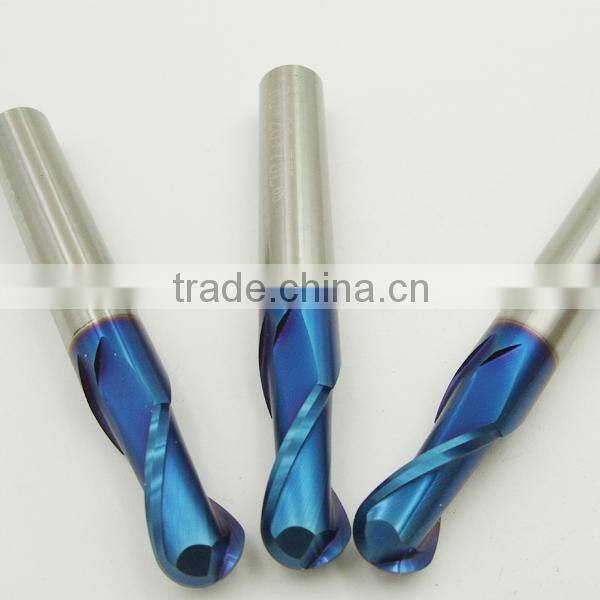 2 flutes CNC tungsten carbide finishing end mills/milling cutters/milling tools/router bits/cutters