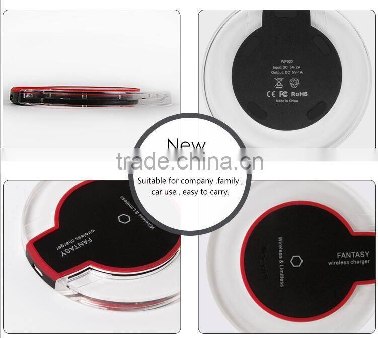2016 New Product Qi Wireless Charger wireless charging pad for Samsung Galaxy S6 / S6 Edge
