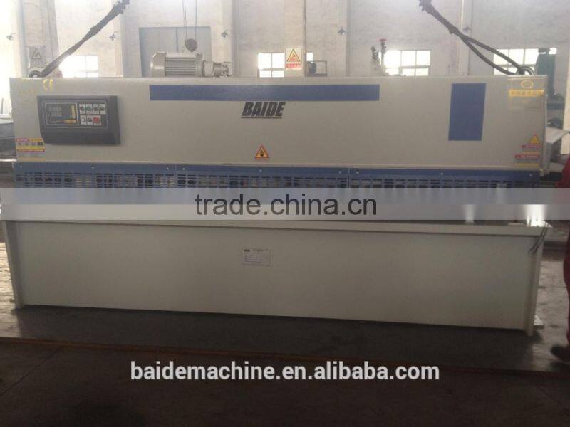 QC12K-10*2500 swing beam hydraulic shearing machineCNC hydraulic shearing machine for sale with a good quality