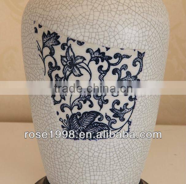 classic crackle finishing table lamp