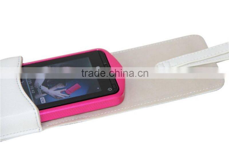 New Factory Custom Vertical Protective White Synthetic Leather Camera Case