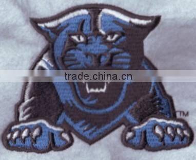 Small tiger head Iron on embroidery patch for sale