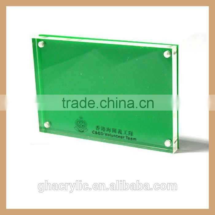 customized luxury clear acrylic magnetic photo frame for different commemoration day