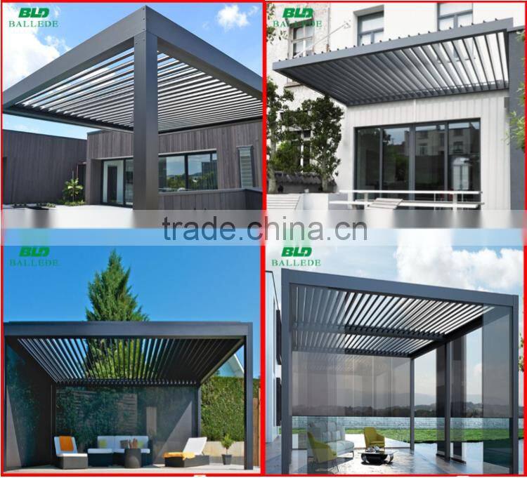 aluminium automatic weatherproof louvre roof
