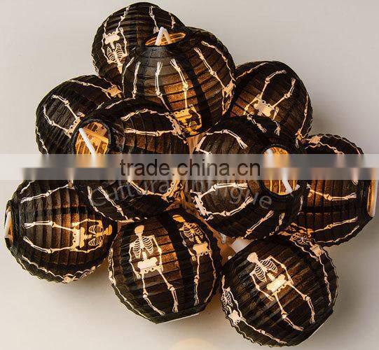 4inch paper string halloween led lantern