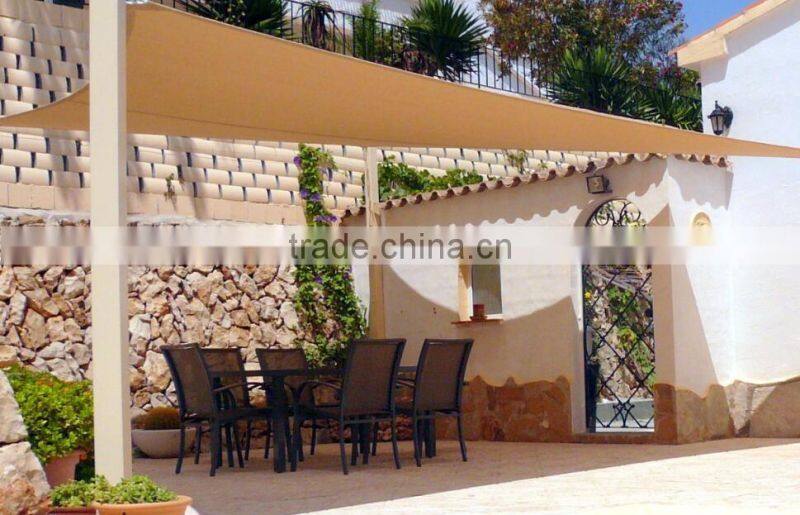 custom size and shape sun shade sail netting for greenhouse and pation garden with UV resistance