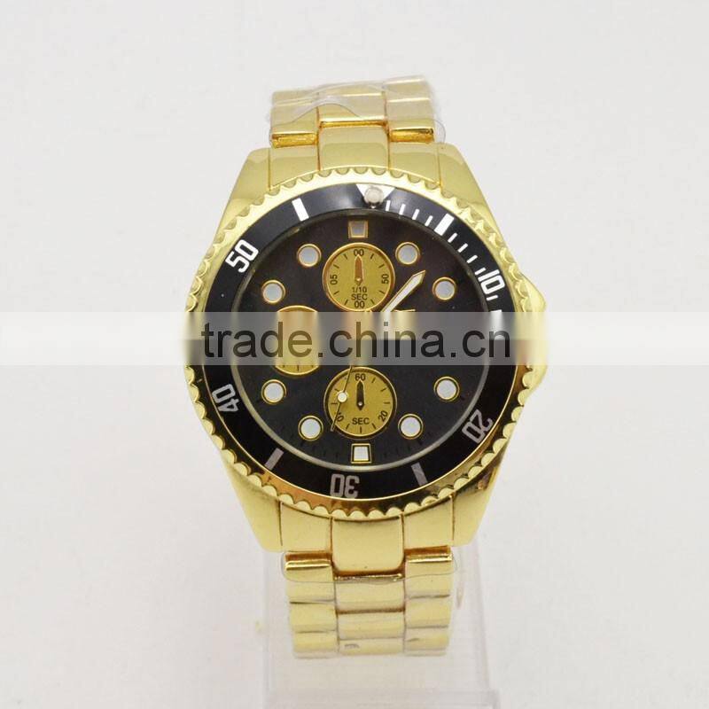 Vintage big case watch man roles quartz watch water resistant