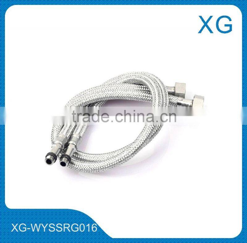 Bathroom water heater connect flexible corrugated hose for cold hot water inlet/Steel flexible corrugation hose for water heater