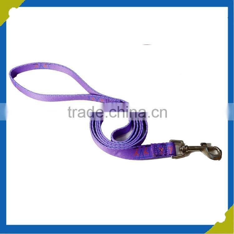 Manufacturer customized Pet Collars Leashes Type sublimation Polyester webbing dog collar leash