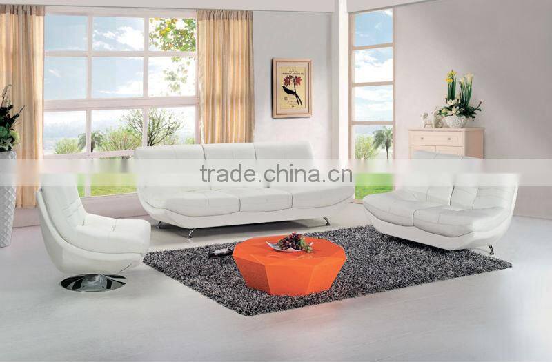 2014 Modern design grain leather sofa