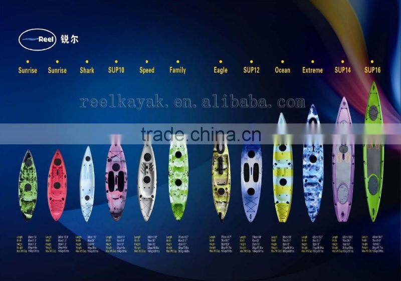 new style entertaining plastic canoe kayak