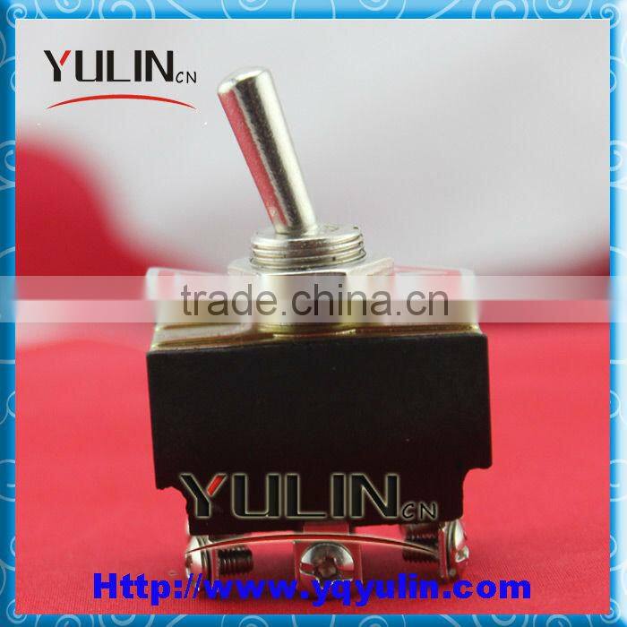 KN3B-203 6Pins Black Base 15Amp 250Vac Mini ON-OFF-ON Miniature Toggle Switch