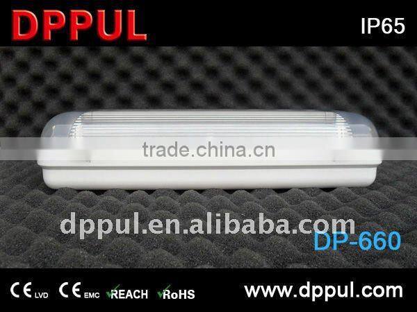 2016 Newest Emergency bulkhead lamp DP660S IP65 Bulkhead 2x8w fluorescent Emergency Light