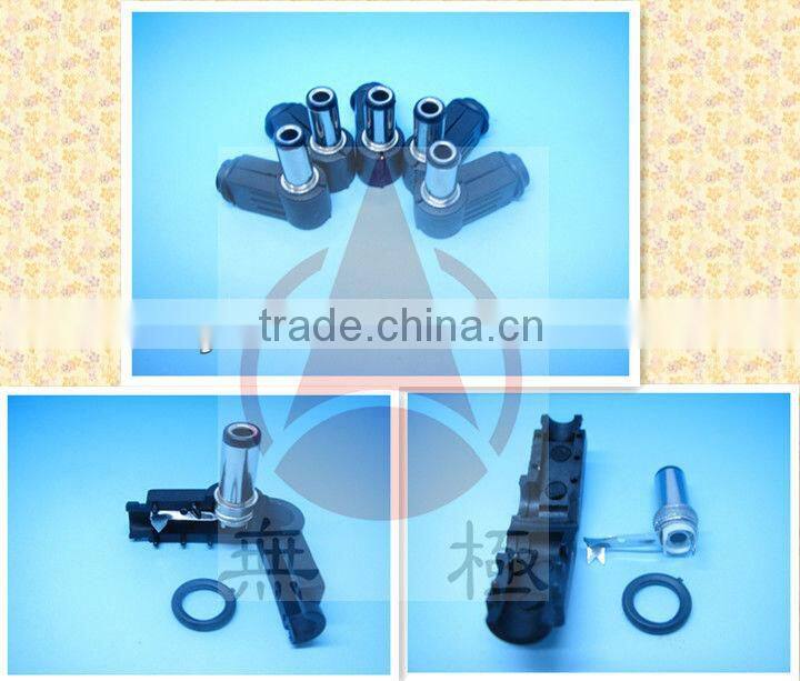 Enviromental Friendly Right Angled DC Out 2.8mm x 5.5mm - Inline Jack Pin- L Shaped Socket with 13.5mm Barrel