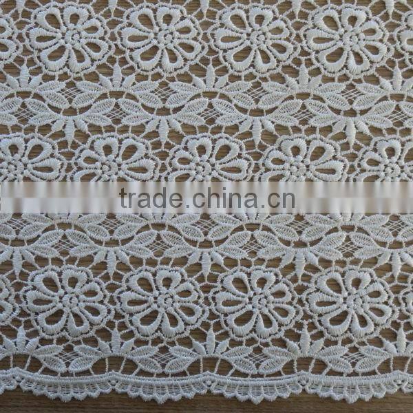 2015 Latest Red African lace fabric for wedding dress