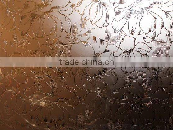 4mm decorative acid etched glass